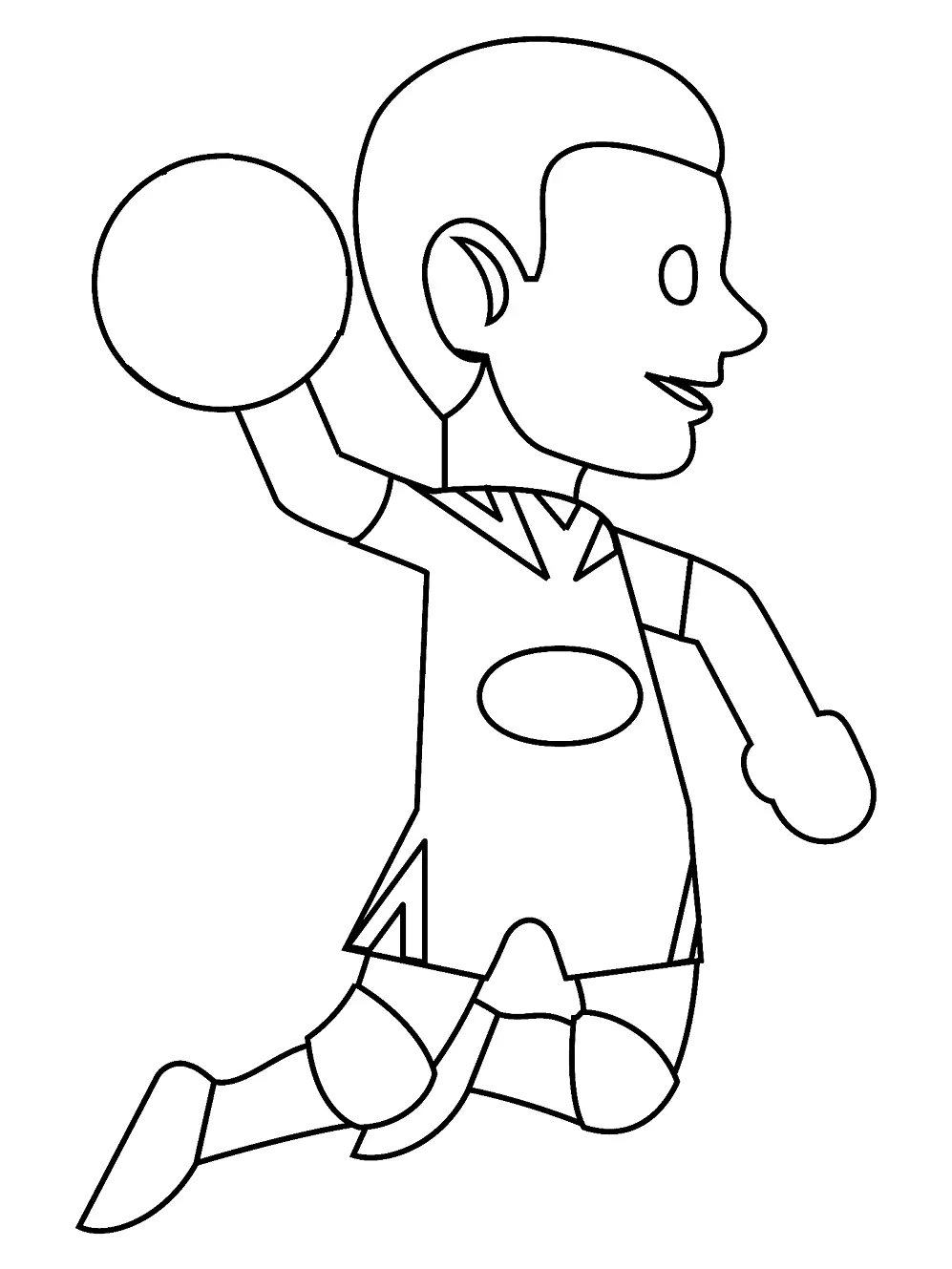 Handball Coloring Pages 11