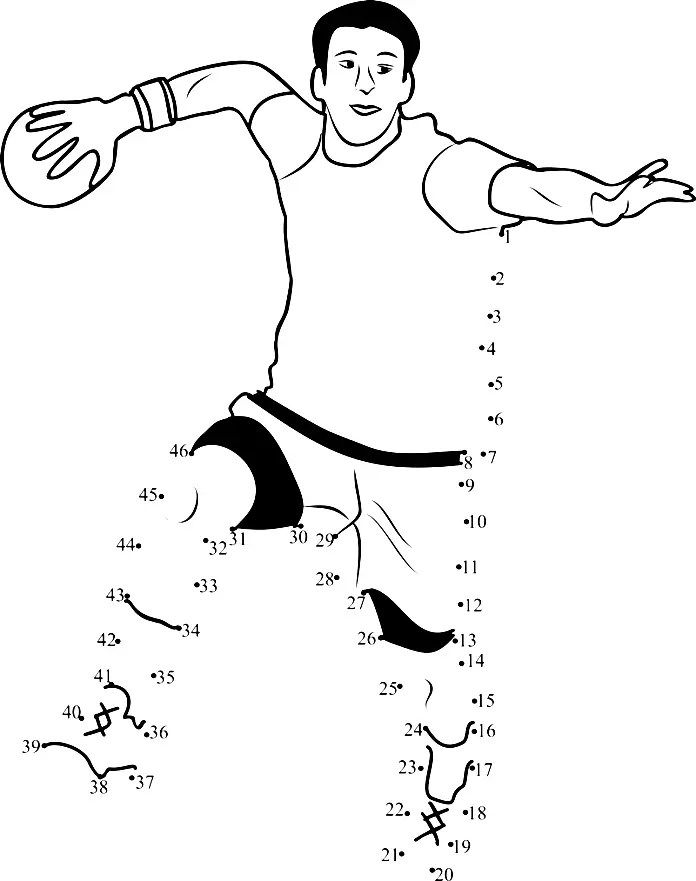 Handball Coloring Pages 14