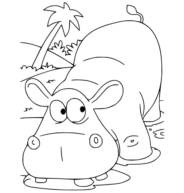 Hipopotamos Para Colorear 48