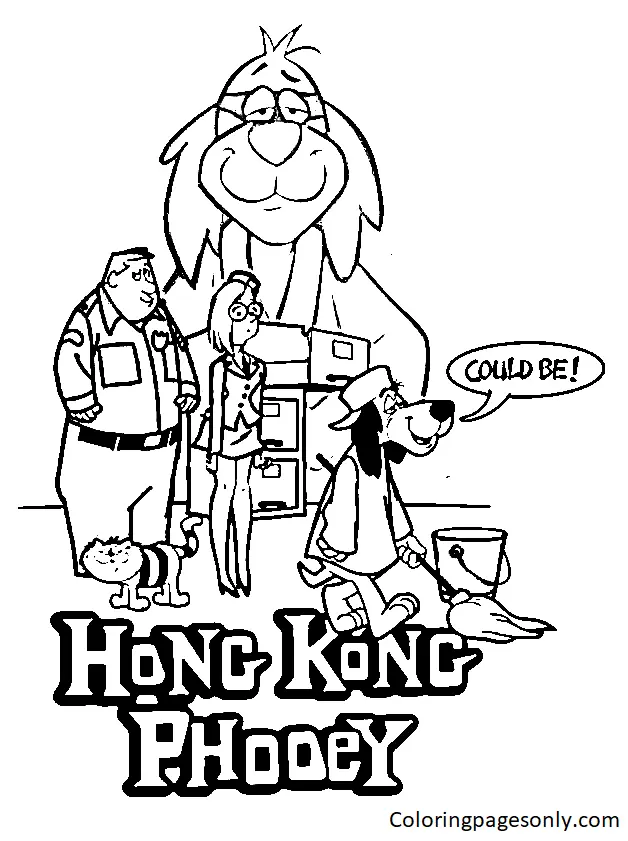 Hong Kong Phooey Para Colorear 20