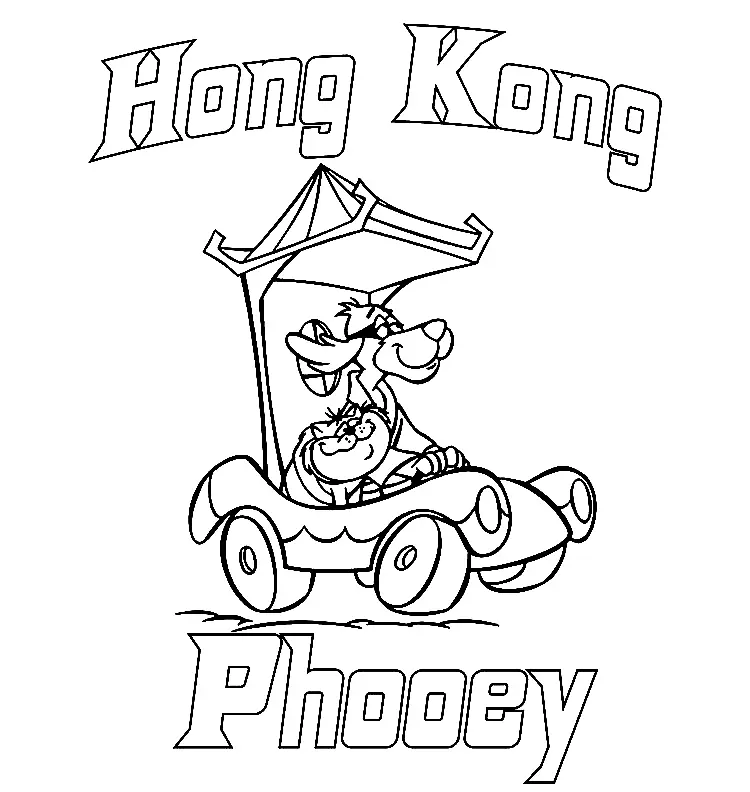 Hong Kong Phooey Para Colorear 5