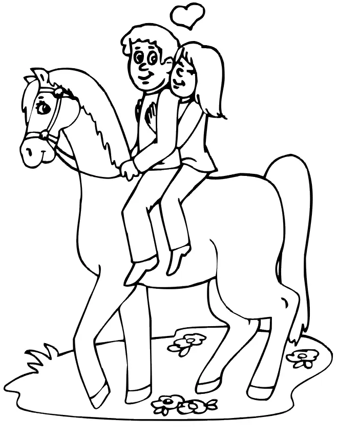 Desenhos de Cavalo E Cavaleiro Para Colorir 17