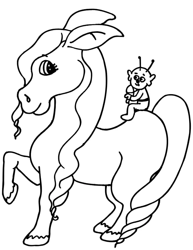 Desenhos de Cavalo E Cavaleiro Para Colorir 25