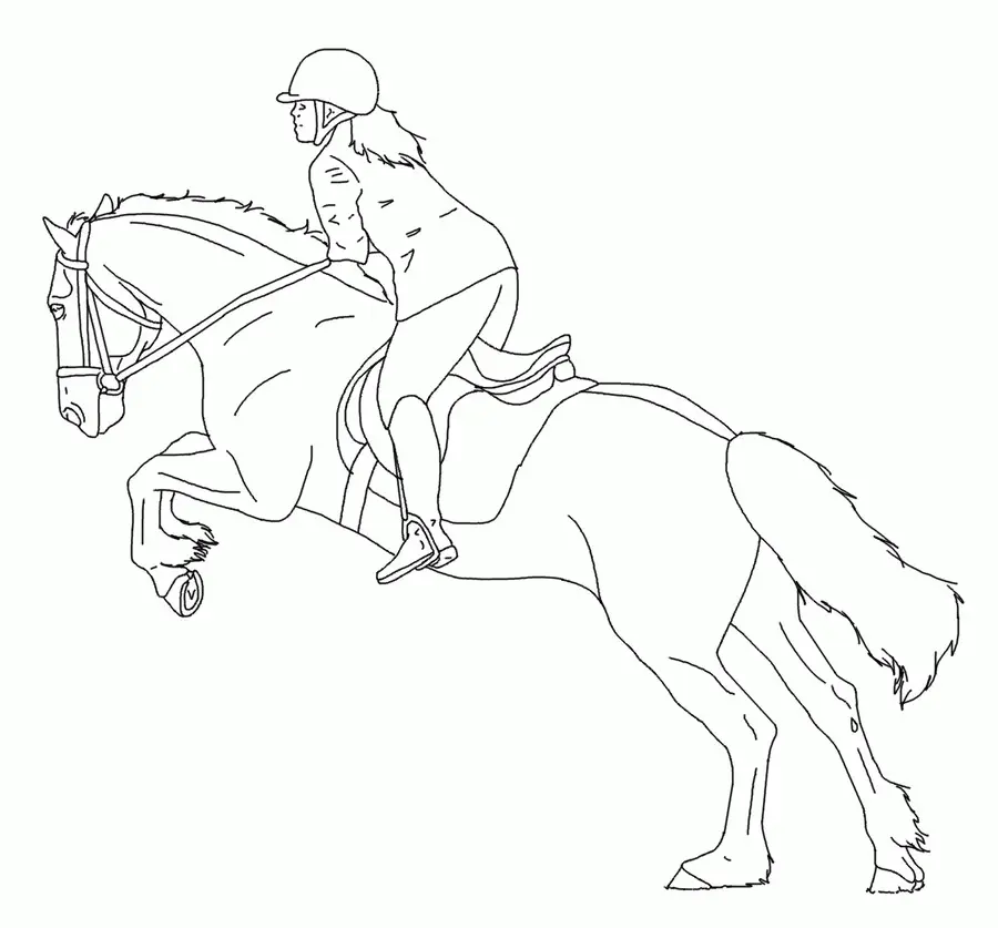 Desenhos de Cavalo E Cavaleiro Para Colorir 33