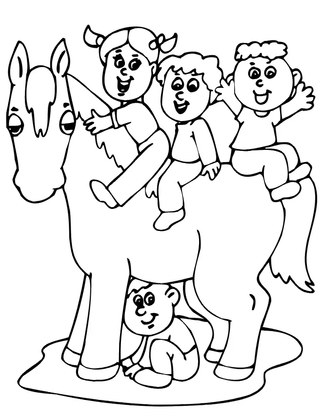 Desenhos de Cavalo E Cavaleiro Para Colorir 36