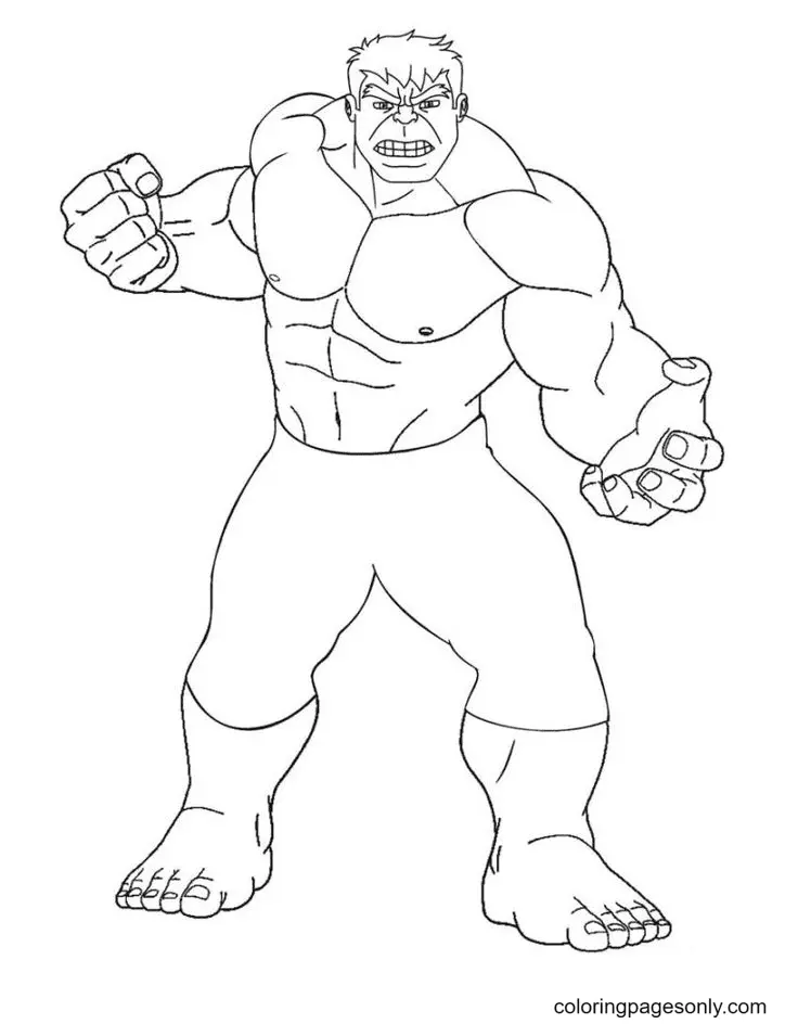 Hulk Coloring Pages 9