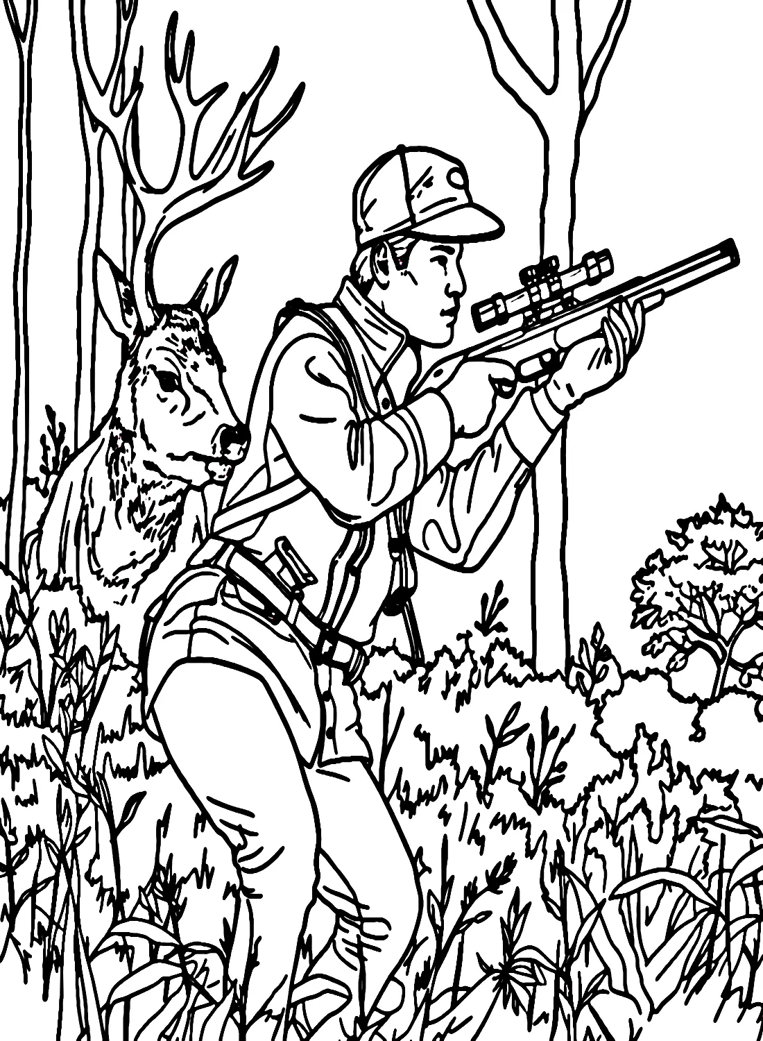 Desenhos de Caca Para Colorir 4