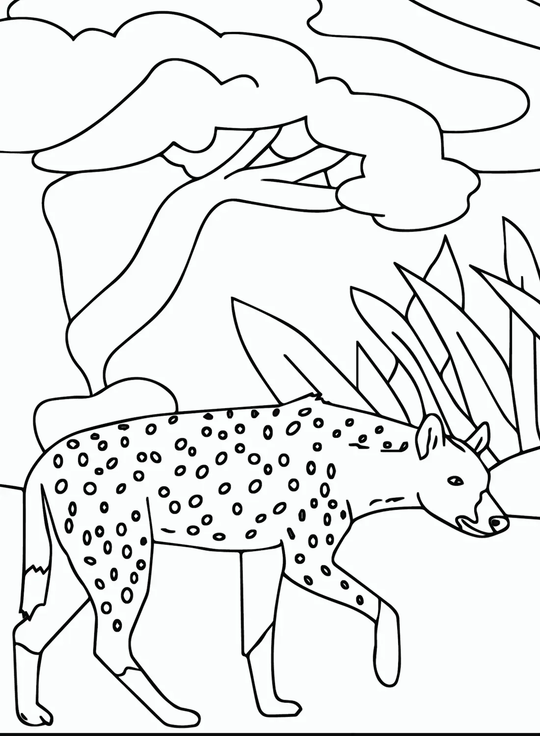 Hyena Ausmalbilder 3