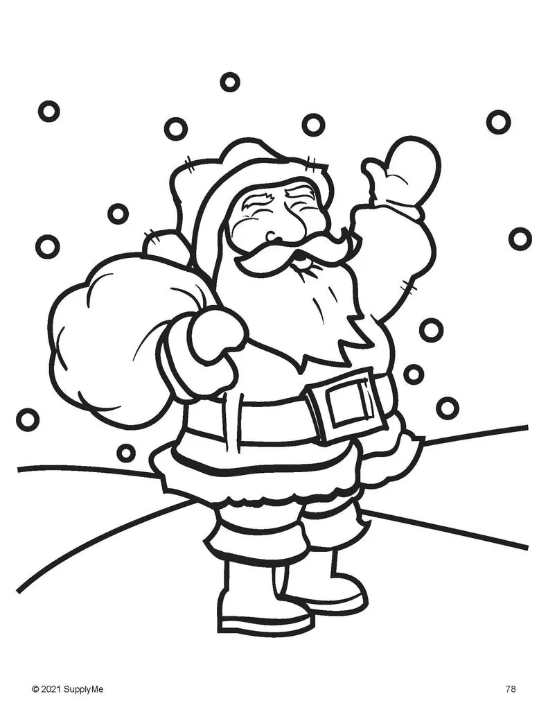Desenhos de Eu Espio Natal Para Colorir 13