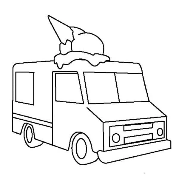 Desenhos de Caminhao de Sorvete Para Colorir 65