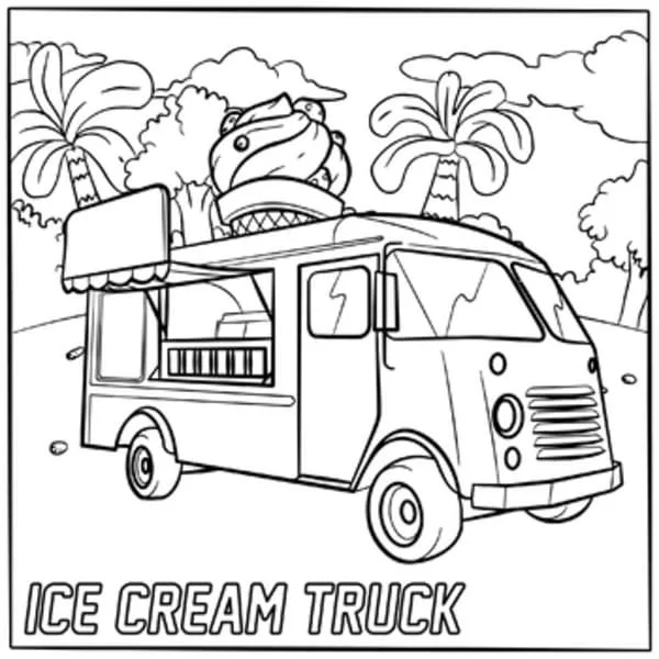 Desenhos de Caminhao de Sorvete Para Colorir 66