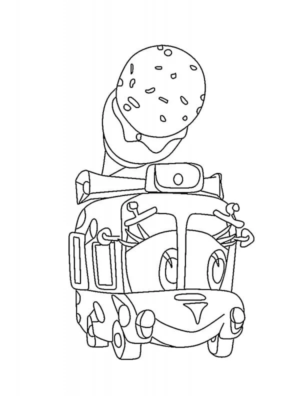 Desenhos de Caminhao de Sorvete Para Colorir 74