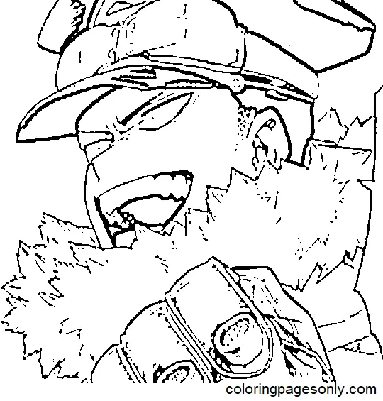 Desenhos de Inasa Yoarashi Para Colorir 10