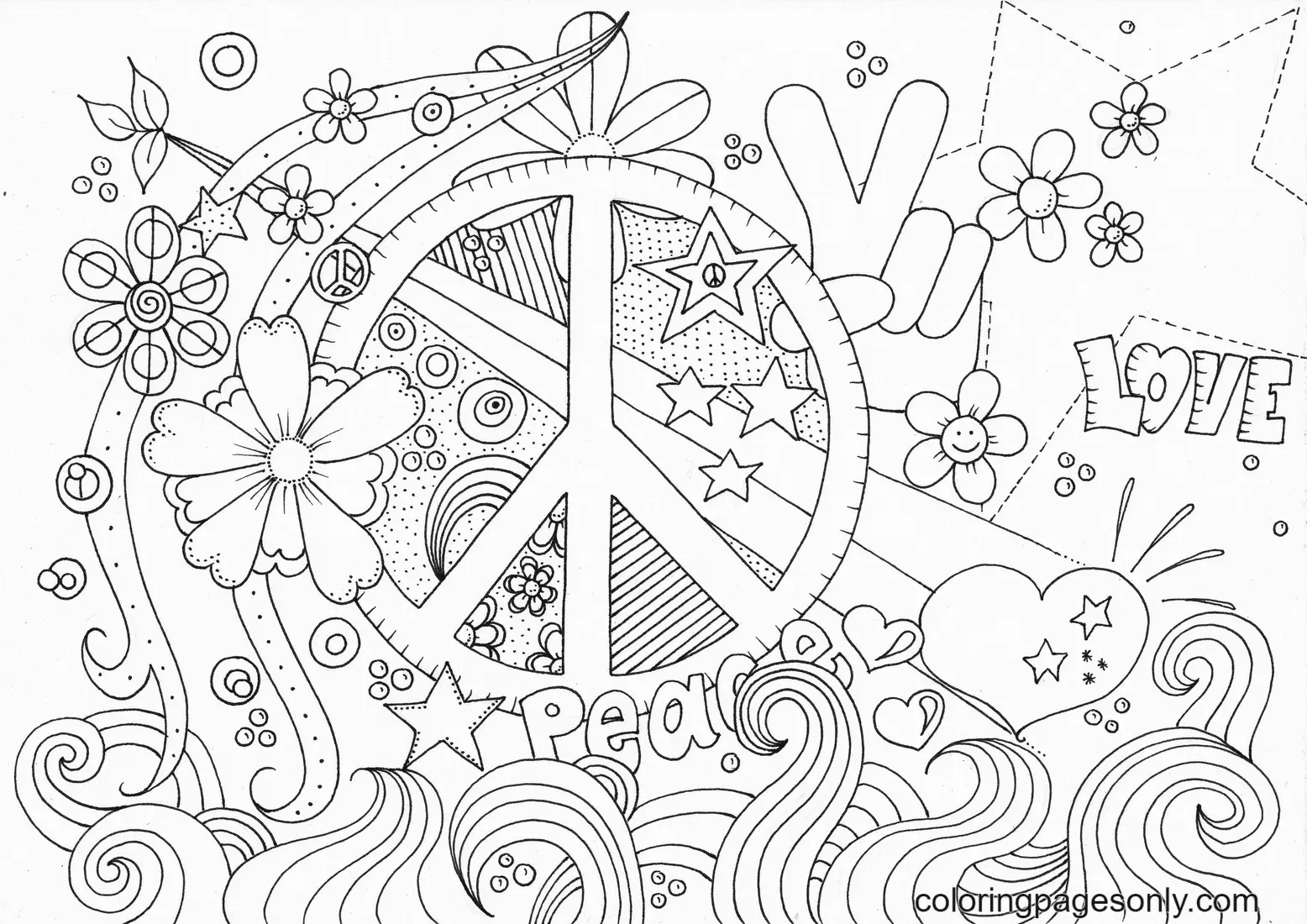 International Day of Peace Coloring Pages 13