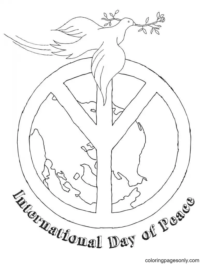 International Day of Peace Coloring Pages 14