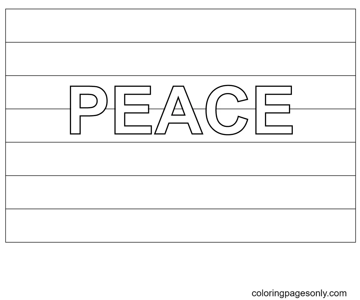 International Day of Peace Coloring Pages 44