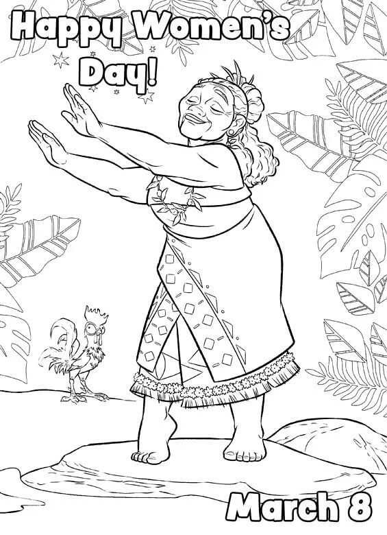 International Women s Day Coloring Pages 10