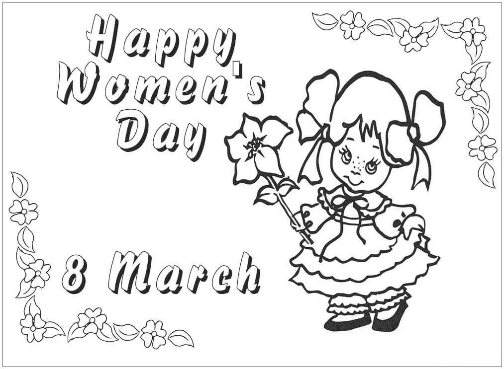 International Women s Day Coloring Pages 8