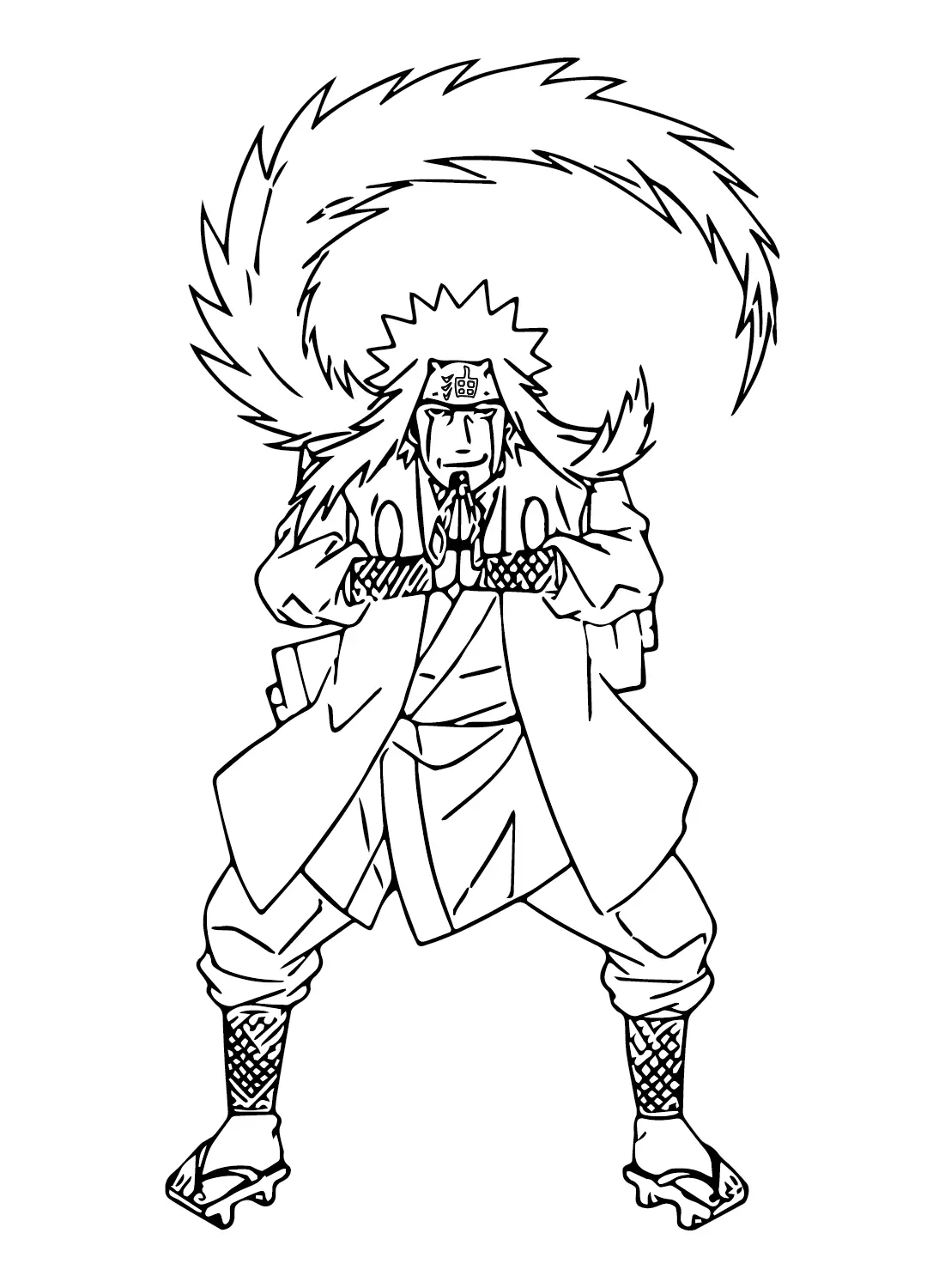 Jiraiya Para Colorear 2