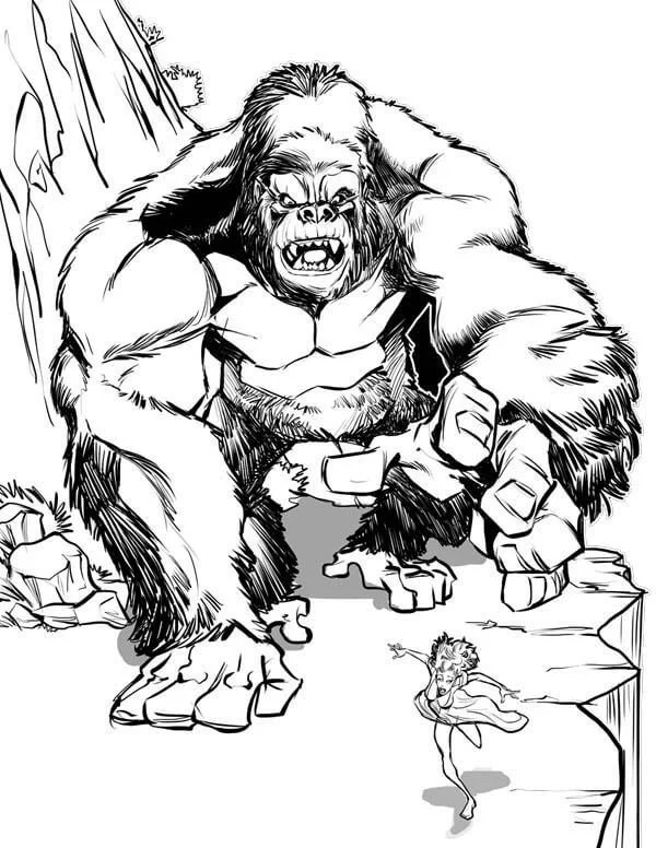 King Kong Ausmalbilder 14