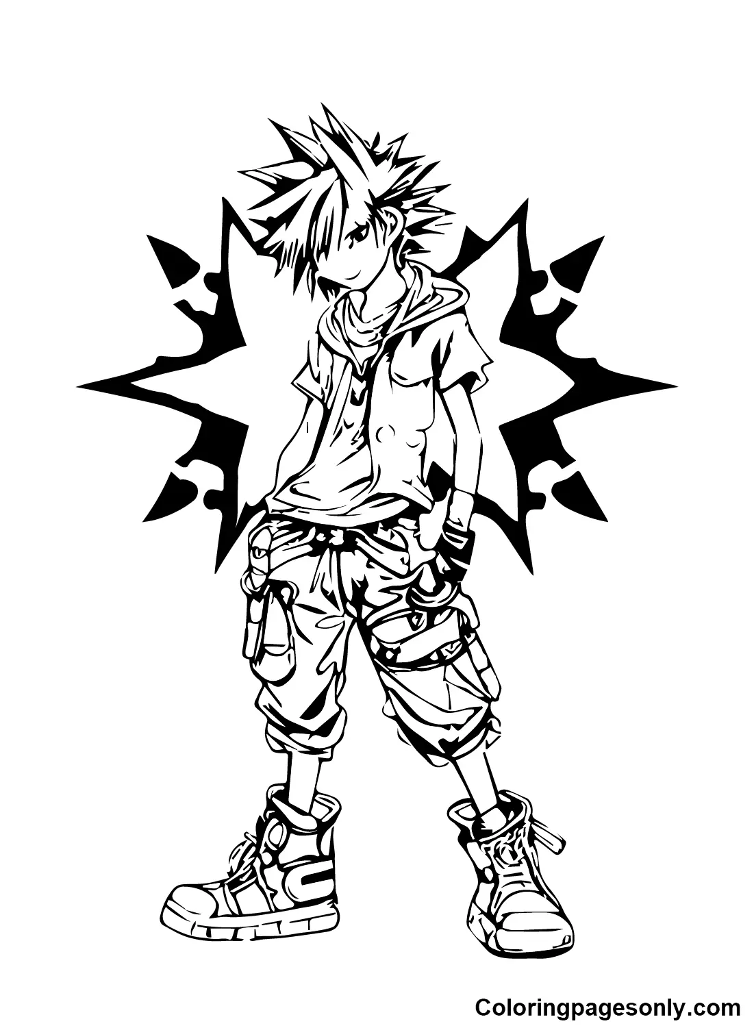 Kingdom Hearts Coloring Pages