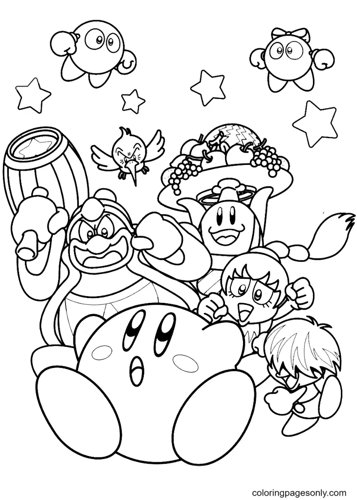 Desenhos de Kirby Para Colorir 48