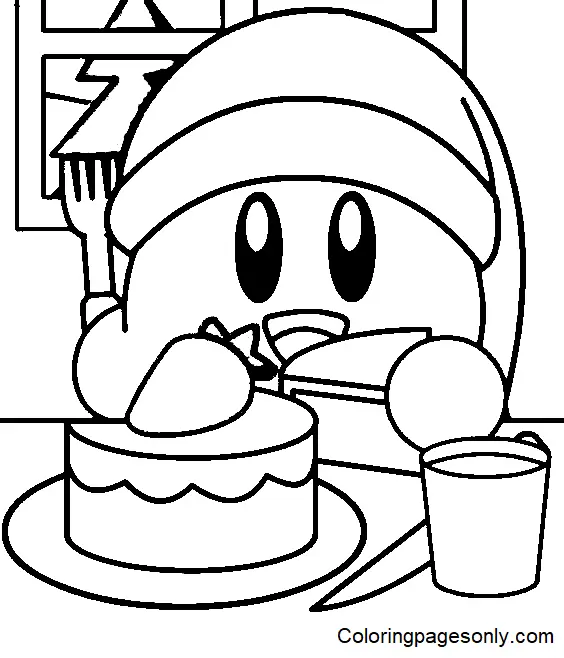 Desenhos de Kirby Para Colorir 64