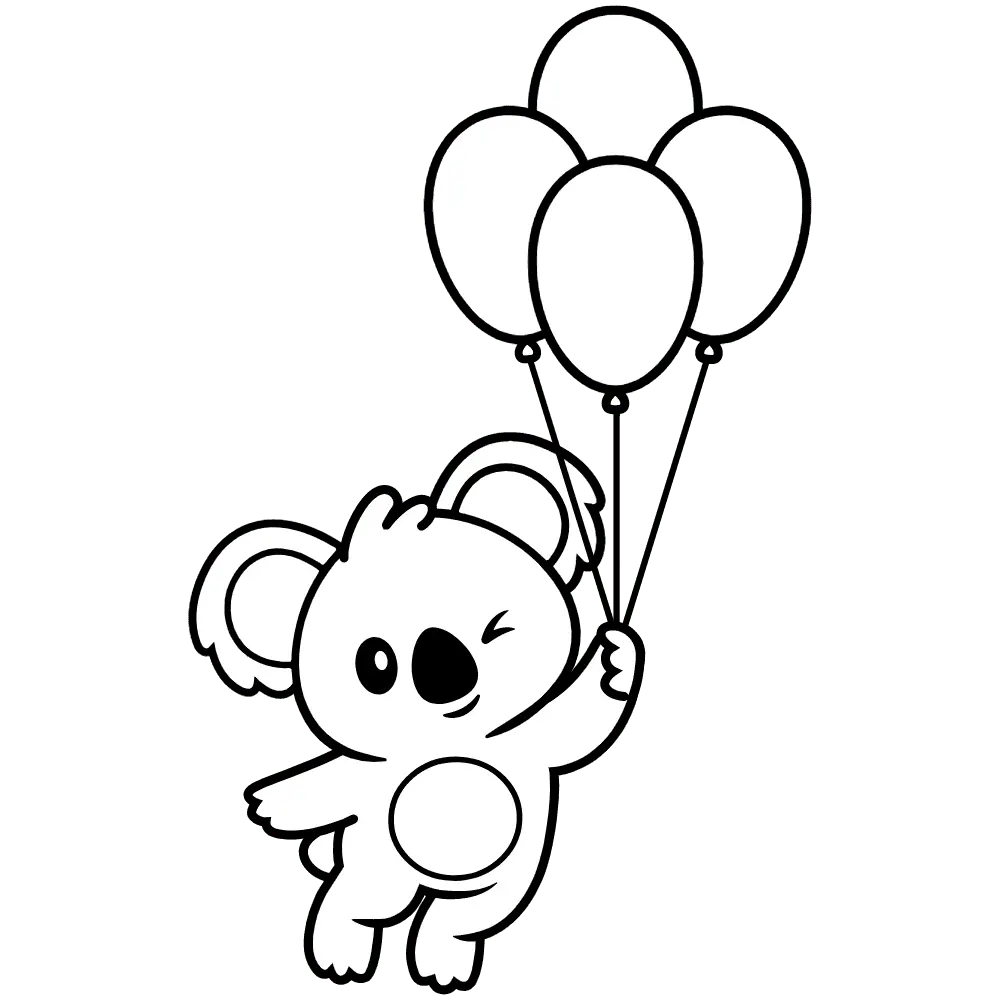 Koala Coloring Pages 1