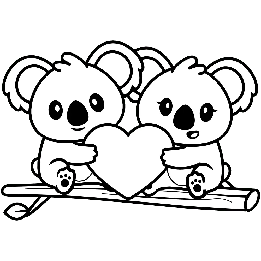 Koala Coloring Pages 2