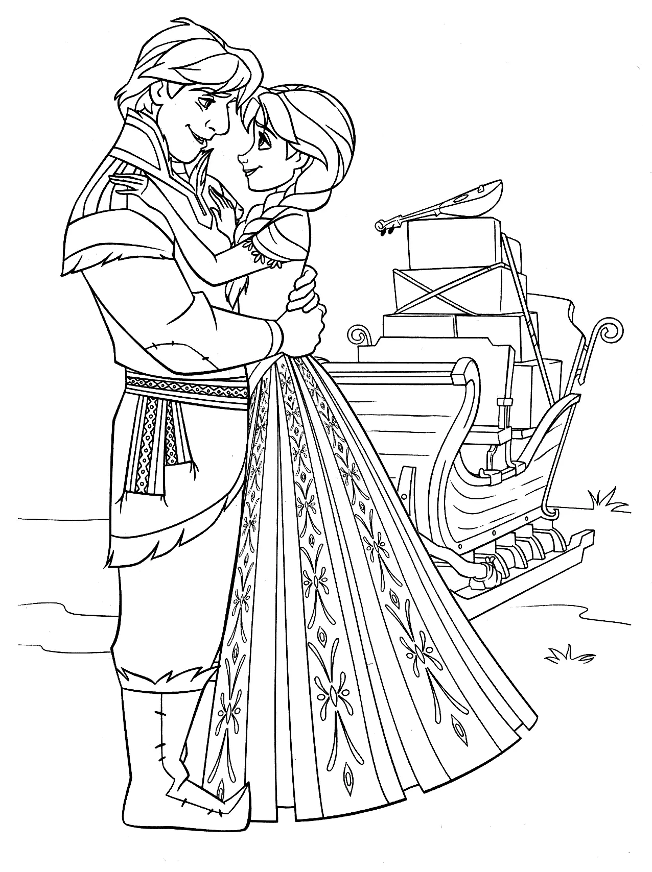 Desenhos de Kristoff Para Colorir 36