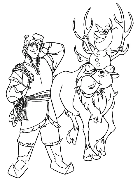 Desenhos de Kristoff Para Colorir 45