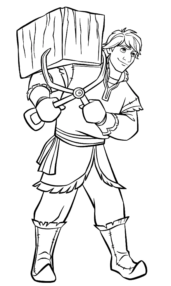 Kristoff Coloring Pages