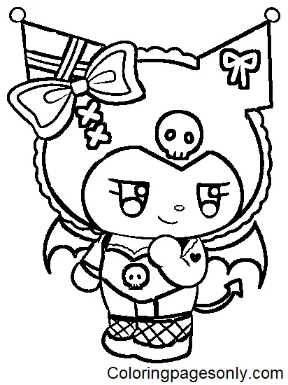 Kuromi Coloring Pages 18