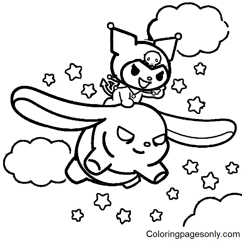 Kuromi Coloring Pages 19