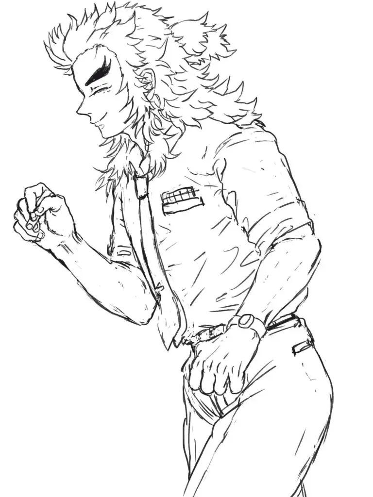 Kyojuro Rengoku Para Colorear