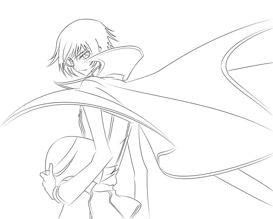 Lelouch Vi Britannia Para Colorear 1