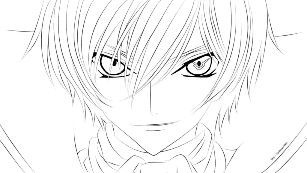 Lelouch Vi Britannia Para Colorear 19