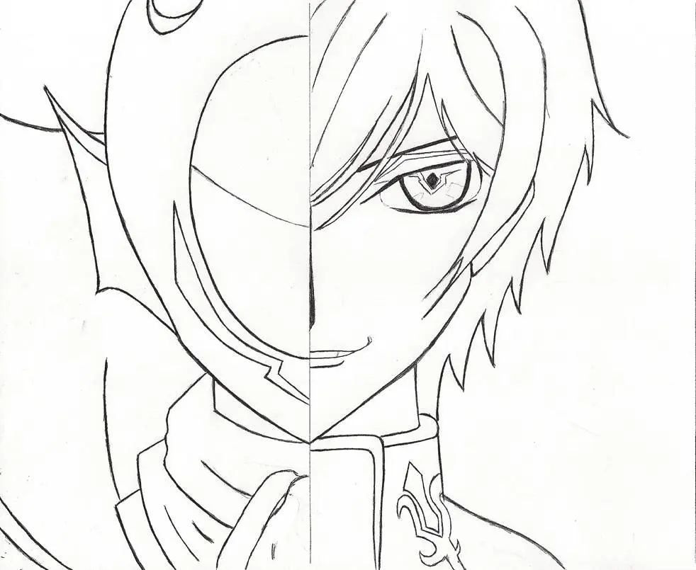 Lelouch Vi Britannia Para Colorear 9