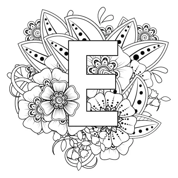 Letter E Coloring Pages 67