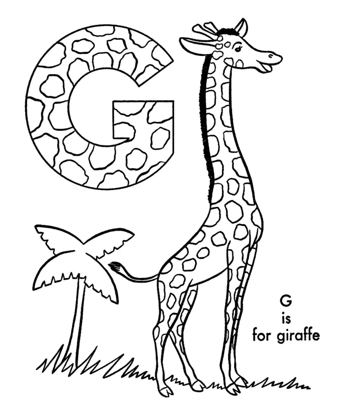 Letter G Coloring Pages 6