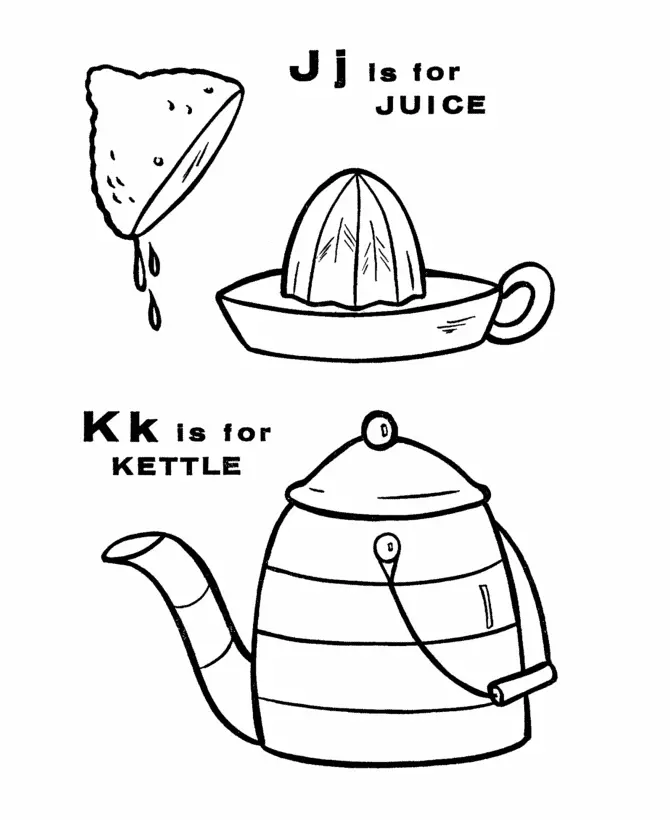 Letter J Coloring Pages 16