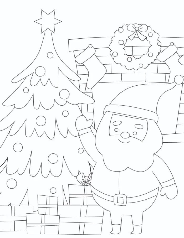 Brief an den Weihnachtsmann Ausmalbilder 24