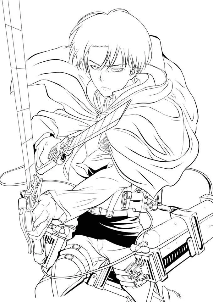Levi Ackerman Ausmalbilder 17
