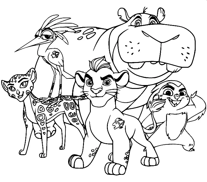 Lion Guard Coloring Pages 1