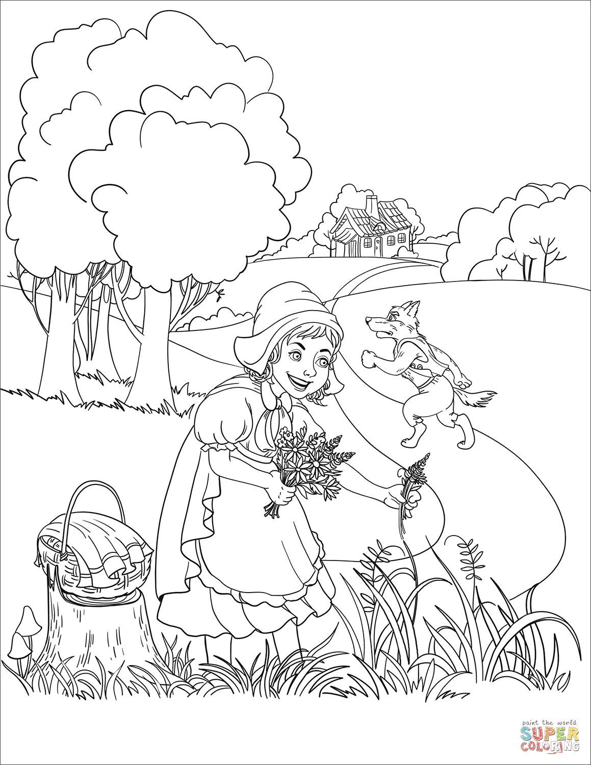 Little Red Riding Hood coloring pages 9