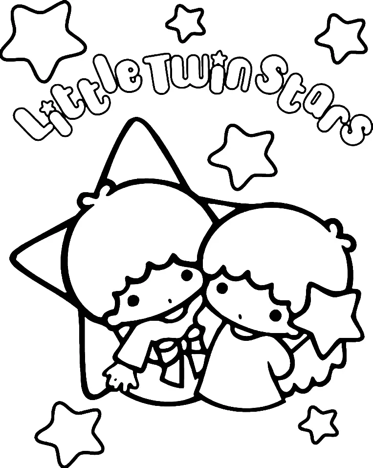Little Twin Stars Coloring Pages 31