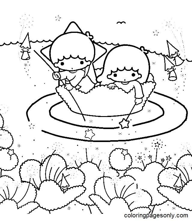 Little Twin Stars Coloring Pages 65