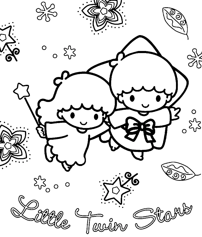 Little Twin Stars Ausmalbilder