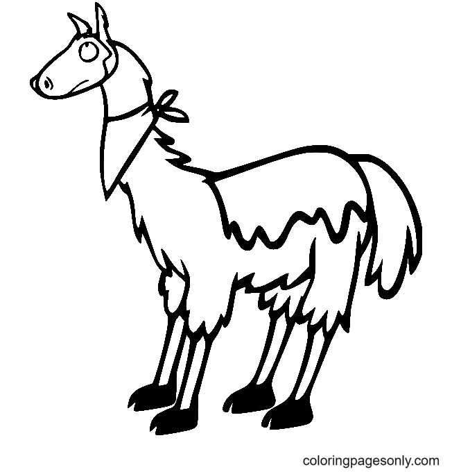 Llama Coloring Pages 52