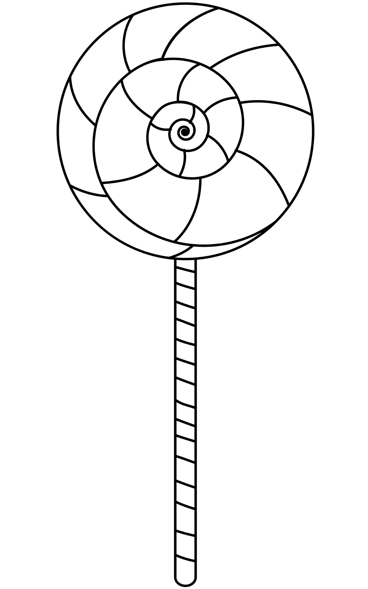 Pirulito Para Colorear 1